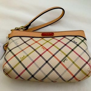 NWT Coach Wristlet Cream Multicolor